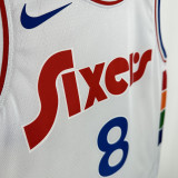 24/25 76ERS GRORGE  # 8 City Edition Top Quality Hot Pressing Retro NBA Jersey