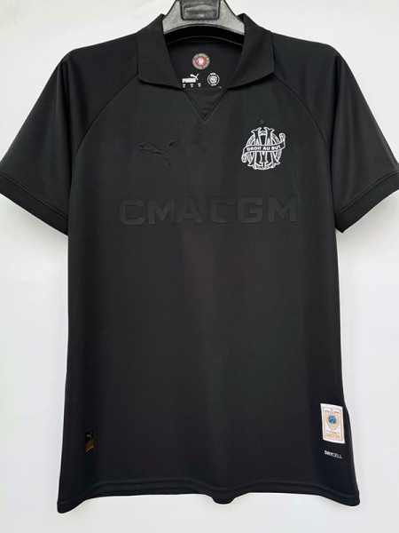 24/25 Marseille  125th Anniversary Edition Black Fans Soccer Jersey