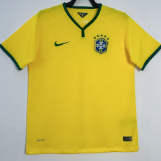 2014 Brazil Home Retro Soccer Jersey