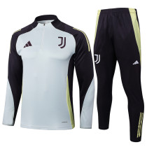 25/26  JUV Light Gray  Half Pull Tracksuit  (半拉链)