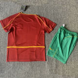 2002 Portugal Home Kids Retro Soccer Jersey