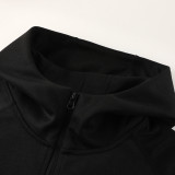 25/26 CHE Black Pink Hooded  Tracksuit #01