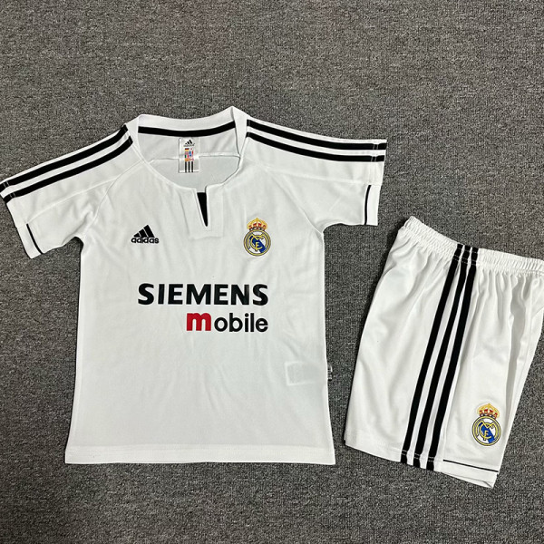 2003/2004 RMA Home Kids Retro Soccer Jersey