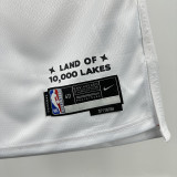 24/25 TIMBERWOLVES EDWARDS #5 White City Edition Top Quality Hot Pressing NBA Jersey