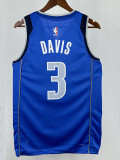 22/23 Dallas Mavericks DAVIS #3 Blue  Top Quality Hot Pressing  NBA Jersey