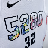 24/25 Nuggets GORDON #32 White City Edition Top Quality Hot Pressing NBA Jersey