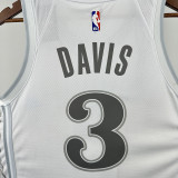 24/25 Dallas Mavericks DAVIS #3 White City Edition Top Quality Hot Pressing NBA Jersey