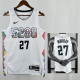 24/25 Nuggets MYRRAR #27 White City Edition Top Quality Hot Pressing NBA Jersey