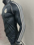 24/25 RMA Black Commemorative Edition Long Sleeve Player Version Retro Soccer Jersey
