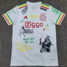 25/26 Ajax Graffiti Edition White Fans Soccer Jersey