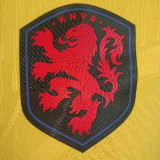 2025 Netherlands Yellow Player Version  Polo Shirt
