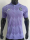 2025 Man Utd Purple Checkered pattern  Player Version  Polo Shirt