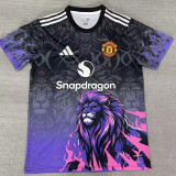 25/26  Man Utd  Purple  Black Lion's Head Training Shirts
