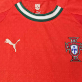 25/26 Portugal Home Kids Player Version Soccer Jersey