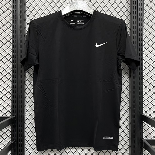 2025 T3334 NK Black Men's T-shirt Top黑色