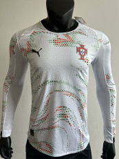 25/26 Portugal Away Long Sleeve Player Version Soccer Jersey