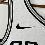Sa Spurs FOX #4 White Top Quality Hot Pressing NBA Jersey