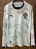 25/26 Portugal Away Long Sleeve  Fans Soccer Jersey