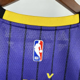 20/21 LAKERS DONCIC'#77 Striped Purple Top Quality Hot Pressing NBA Jersey