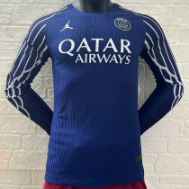 24/25 PSG Fourth Long Sleeve  Player Version Soccer Jersey
