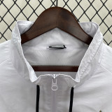RMA White Retro Windbreaker