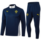 25/26 Portugal Royal Blue Half Pull Tracksuit (半拉链)