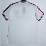 1998/1999 Man Utd Anniversary Edition White  Retro Soccer Jersey