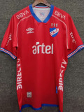 25/26 Club Nacional Red Fans Soccer Jersey(Print all sponsors、全广告)