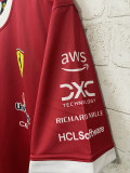 2025 Ferrari round neck Red Racing Suit（圆领）