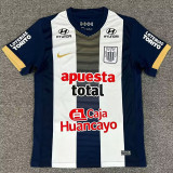 25/26 Alianza Lima Home Fans Soccer Jersey ( Print all sponsors）利马联盟