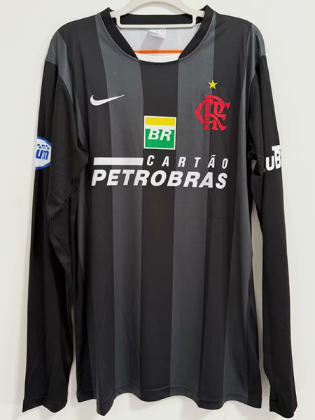 2007 Flamengo Goalkeeper Black Retro Soccer Jersey