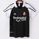 2001/2002 RMA Black Retro Soccer Jersey