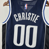 22/23 Dallas Mavericks CHRISTIE #00 Royal Blue Flying Edition Top Quality Hot Pressing NBA Jersey