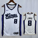 23/24 KINGS LAVINT # 8 White Home  Top Quality Hot Pressing  Retro NBA Jersey
