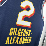 24/25 ALL-STAR GIL--ER # 2 Royal Blue Top Quality Hot Pressing NBA Jersey