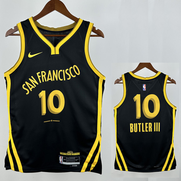 23/24 WARRIORS BUTLER III # 10 Black City Editionn Top Quality Hot Pressing NBA Jersey