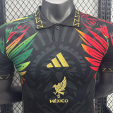 25/26 Mexico Golden Cup Black Pattern Edition Player Version  Soccer Jersey
