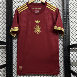 25/26 Mexico Maroon Gold Cup (Embroidery Seal) Fans Soccer Jersey枣红刺绣章