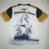 25/26 Club Almirante Brown Anniversary Edition Black White Fans Soccer Jersey