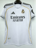 25/26 RMA Home  Player Version Soccer Jersey(球员带h广告）