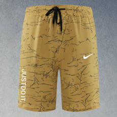2025 RF-M564 NK Yellow Cracked Digital Printed Casual Fitness Shorts#带JUSTDOIT字