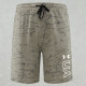 2025 RF-M569 khaki Cracked Digital Printed Casual Fitness Shorts带UA字样