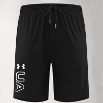 2025 RF-M668 Black Shan Jingping Casual Fitness Shorts#库带UA字黑色