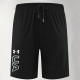 2025 RF-M668 Black Shan Jingping Casual Fitness Shorts#库带UA字黑色
