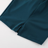 2025 RF-M649  HUlan  Nylon Grid Casual Fitness Shorts#湖蓝