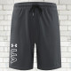 2025 RF-M649  Grey Nylon Grid Casual Fitness Shorts#库带UA字