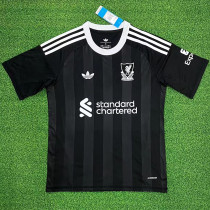 25/26  LIV Black Goalkeeper Fans Soccer Jersey