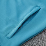 25/26 JM Lake Blue Jacket Tracksuit #2309湖蓝色
