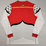 2016/2017 Palestino Deportivo White  Long Sleeve Retro Soccer Jersey
