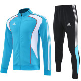 25/26 AD Lake Blue Jacket Tracksuit #2313湖蓝